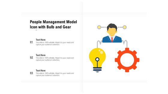 People Management Model Icon With Bulb And Gear Ppt PowerPoint Presentation Infographics Template PDF People Management Model Icon With Bulb And Gear Ppt PowerPoint Presentation Infographics Template PDF