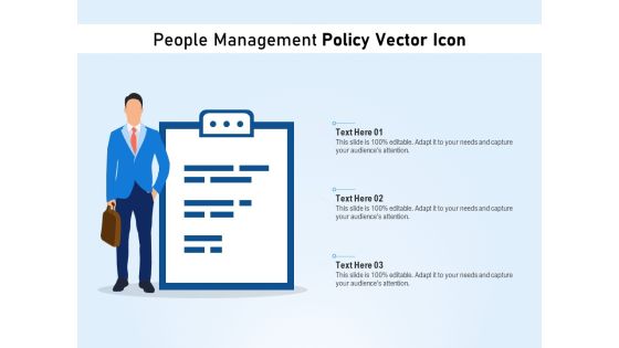 People Management Policy Vector Icon Ppt PowerPoint Presentation File Background Image PDF