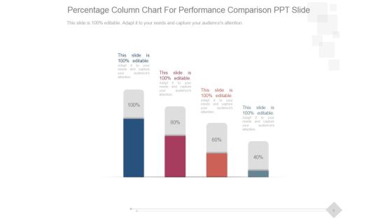 Percentage Column Chart For Performance Comparison Ppt PowerPoint Presentation Good Percentage Column Chart For Performance Comparison Ppt PowerPoint Presentation Good