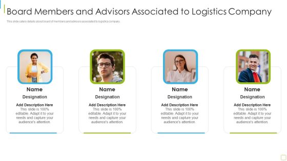 Performance Analysis Of New Product Development Board Members And Advisors Brochure PDF