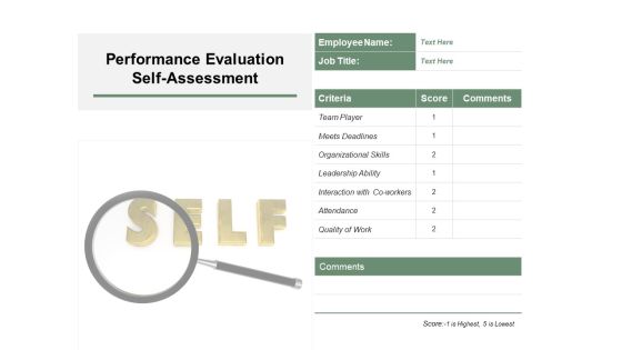 Performance Evaluation Self Assessment Ppt PowerPoint Presentation Show Elements Performance Evaluation Self Assessment Ppt PowerPoint Presentation Show Elements