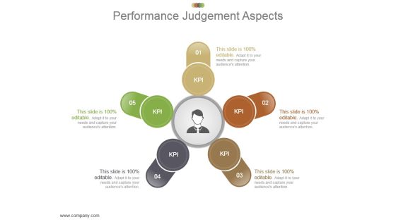 Performance Judgement Aspects Powerpoint Slide Information