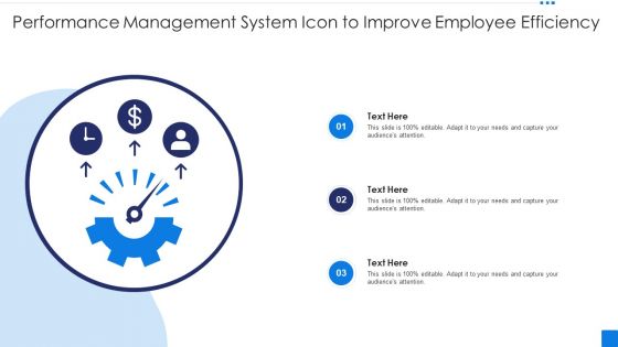 Performance Management System Icon To Improve Employee Efficiency Introduction PDF Performance Management System Icon To Improve Employee Efficiency Introduction PDF