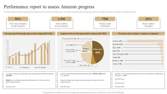 Performance Report To Assess Amazon Progress Template PDF Performance Report To Assess Amazon Progress Template PDF
