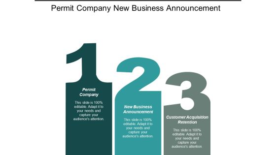 Permit Company New Business Announcement Customer Acquisition Retention Ppt PowerPoint Presentation Styles Example Permit Company New Business Announcement Customer Acquisition Retention Ppt PowerPoint Presentation Styles Example