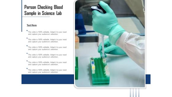 Person Checking Blood Sample In Science Lab Ppt PowerPoint Presentation File Template PDF Person Checking Blood Sample In Science Lab Ppt PowerPoint Presentation File Template PDF