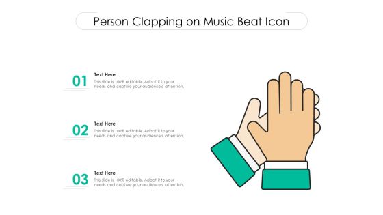 Person Clapping On Music Beat Icon Ppt PowerPoint Presentation Gallery Format Ideas PDF Person Clapping On Music Beat Icon Ppt PowerPoint Presentation Gallery Format Ideas PDF