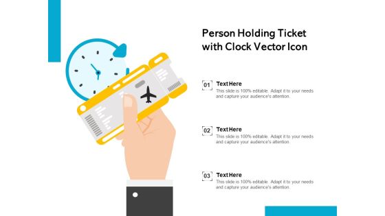 Person Holding Ticket With Clock Vector Icon Ppt PowerPoint Presentation Ideas Inspiration PDF Person Holding Ticket With Clock Vector Icon Ppt PowerPoint Presentation Ideas Inspiration PDF