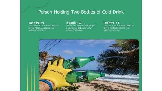 Person Holding Two Bottles Of Cold Drink Ppt PowerPoint Presentation Model Shapes PDF Person Holding Two Bottles Of Cold Drink Ppt PowerPoint Presentation Model Shapes PDF