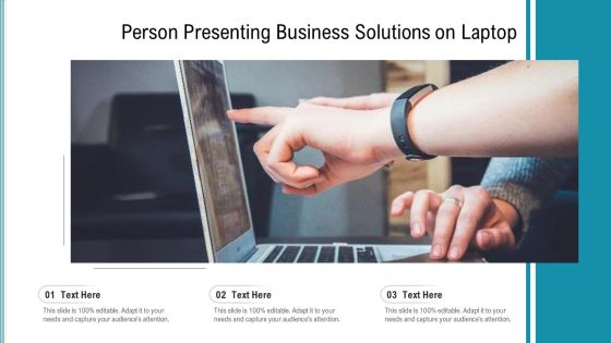 Person Presenting Business Solutions On Laptop Ppt PowerPoint Presentation File Layout Ideas PDF Person Presenting Business Solutions On Laptop Ppt PowerPoint Presentation File Layout Ideas PDF