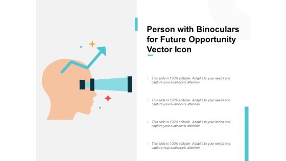 Person With Binoculars For Future Opportunity Vector Icon Ppt PowerPoint Presentation Infographic Template Format Ideas
