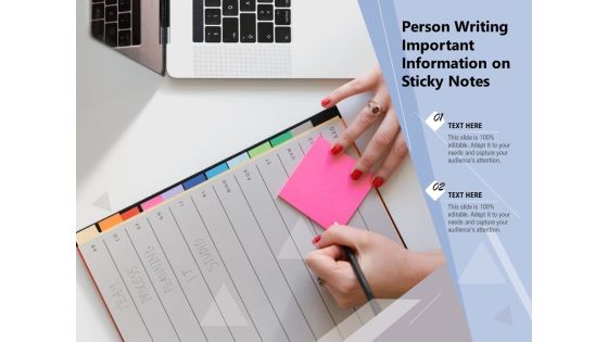 Person Writing Important Information On Sticky Notes Ppt PowerPoint Presentation Inspiration Samples PDF Person Writing Important Information On Sticky Notes Ppt PowerPoint Presentation Inspiration Samples PDF