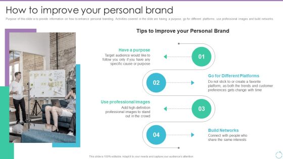 Personal Branding Plan For Executives How To Improve Your Personal Brand Demonstration PDF