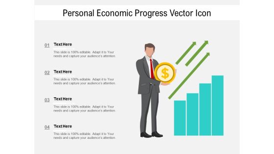 Personal Economic Progress Vector Icon Ppt PowerPoint Presentation Gallery Show PDF