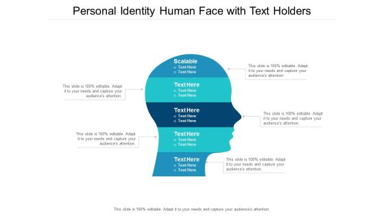 personal identity human face with text holders ppt powerpoint presentation icon example personal identity human face with text holders ppt powerpoint presentation icon example