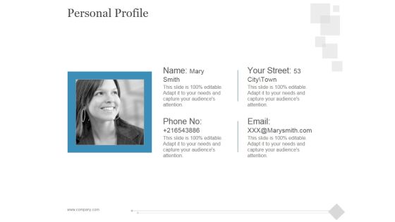 Personal Profile Ppt PowerPoint Presentation Gallery Personal Profile Ppt PowerPoint Presentation Gallery