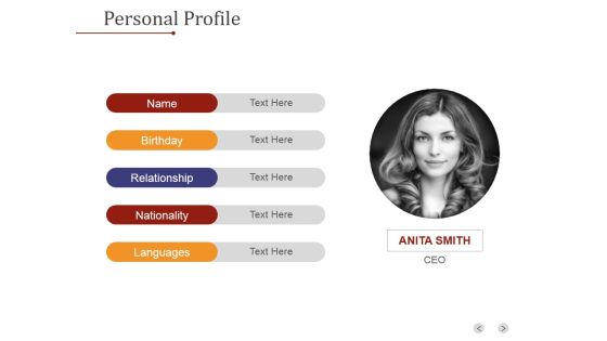 Personal Profile Ppt PowerPoint Presentation Picture Personal Profile Ppt PowerPoint Presentation Picture