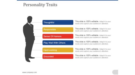 Personality Traits Ppt PowerPoint Presentation Layouts Model