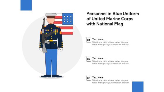 Personnel In Blue Uniform Of United Marine Corps With National Flag Ppt PowerPoint Presentation Show Brochure PDF Personnel In Blue Uniform Of United Marine Corps With National Flag Ppt PowerPoint Presentation Show Brochure PDF