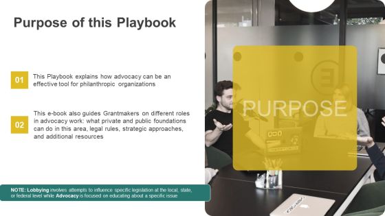Philanthropy Defense Playbook Purpose Of This Playbook Brochure PDF Philanthropy Defense Playbook Purpose Of This Playbook Brochure PDF