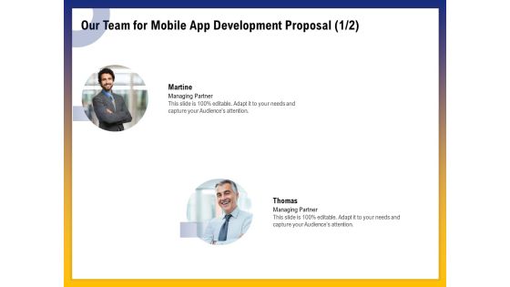 Phone Application Buildout Our Team For Mobile App Development Proposal Strategy Ppt Layouts Gallery PDF Phone Application Buildout Our Team For Mobile App Development Proposal Strategy Ppt Layouts Gallery PDF