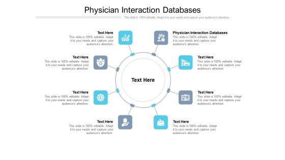Physician Interaction Databases Ppt PowerPoint Presentation Ideas Outfit Cpb Pdf