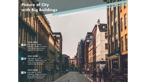 Picture Of City With Big Buildings Ppt PowerPoint Presentation File Background Images PDF