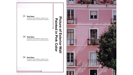 Picture Of Exterior Wall Painted In Pink Color Ppt PowerPoint Presentation Inspiration Clipart Images PDF Picture Of Exterior Wall Painted In Pink Color Ppt PowerPoint Presentation Inspiration Clipart Images PDF