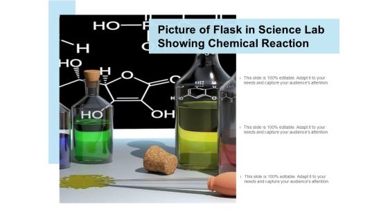 Picture Of Flask In Science Lab Showing Chemical Reaction Ppt PowerPoint Presentation Pictures Layout
