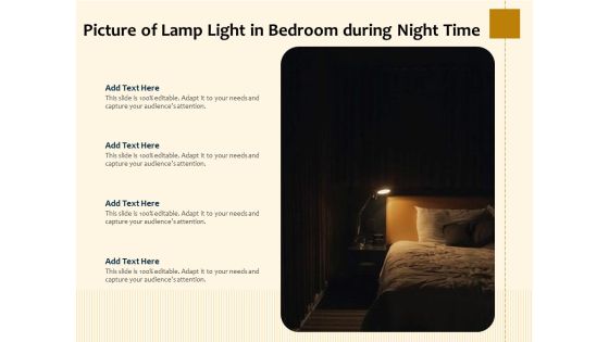 Picture Of Lamp Light In Bedroom During Night Time Ppt PowerPoint Presentation File Outfit PDF Picture Of Lamp Light In Bedroom During Night Time Ppt PowerPoint Presentation File Outfit PDF