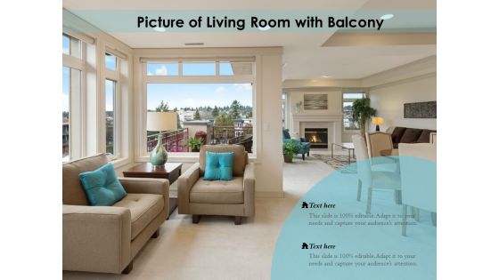 Picture Of Living Room With Balcony Ppt PowerPoint Presentation Styles Elements PDF