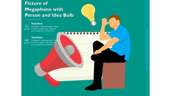 Picture Of Megaphone With Person And Idea Bulb Ppt PowerPoint Presentation Model Information PDF Picture Of Megaphone With Person And Idea Bulb Ppt PowerPoint Presentation Model Information PDF