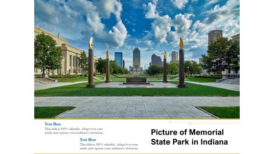Picture Of Memorial State Park In Indiana Ppt PowerPoint Presentation Summary Example PDF