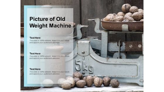 Picture Of Old Weight Machine Ppt PowerPoint Presentation Inspiration Samples