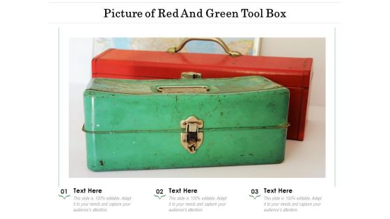 Picture Of Red And Green Tool Box Ppt Infographics Show PDF Picture Of Red And Green Tool Box Ppt Infographics Show PDF