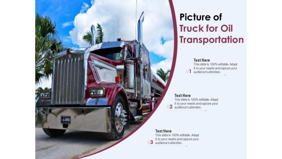 Picture Of Truck For Oil Transportation Ppt PowerPoint Presentation Model Summary Picture Of Truck For Oil Transportation Ppt PowerPoint Presentation Model Summary