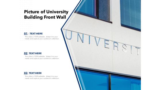 Picture Of University Building Front Wall Ppt PowerPoint Presentation Gallery Graphics PDF