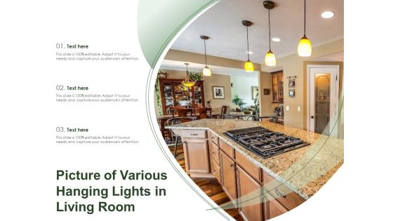 Picture Of Various Hanging Lights In Living Room Ppt PowerPoint Presentation Gallery Model PDF