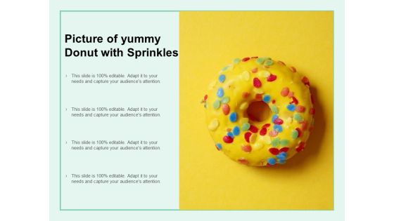 Picture Of Yummy Donut With Sprinkles Ppt PowerPoint Presentation Inspiration Gridlines