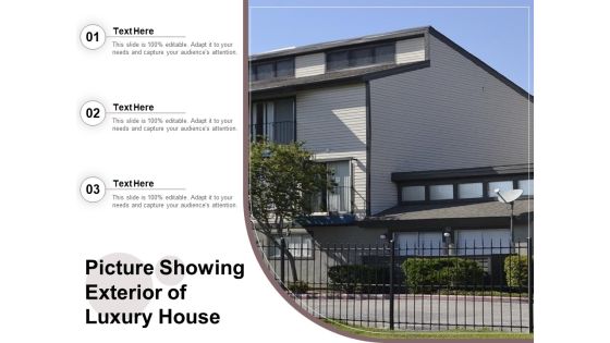 Picture Showing Exterior Of Luxury House Ppt PowerPoint Presentation Model PDF Picture Showing Exterior Of Luxury House Ppt PowerPoint Presentation Model PDF