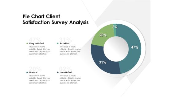 Pie Chart Client Satisfaction Survey Analysis Ppt PowerPoint Presentation Summary Outfit PDF Pie Chart Client Satisfaction Survey Analysis Ppt PowerPoint Presentation Summary Outfit PDF
