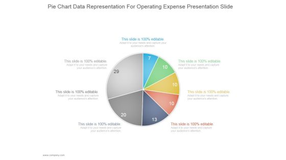 Pie Chart Data Representation For Operating Expense Ppt PowerPoint Presentation Deck Pie Chart Data Representation For Operating Expense Ppt PowerPoint Presentation Deck