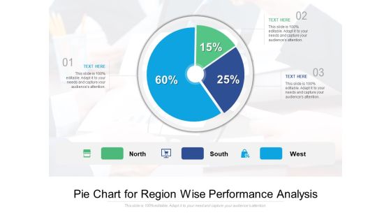 Pie Chart For Region Wise Performance Analysis Ppt PowerPoint Presentation Gallery Example PDF Pie Chart For Region Wise Performance Analysis Ppt PowerPoint Presentation Gallery Example PDF