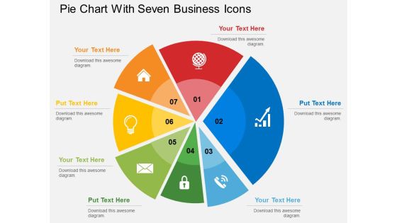 Pie Chart With Seven Business Icons Powerpoint Templates Pie Chart With Seven Business Icons Powerpoint Templates