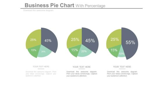 Pie Charts For Relative Comparison Study Powerpoint Slides Pie Charts For Relative Comparison Study Powerpoint Slides