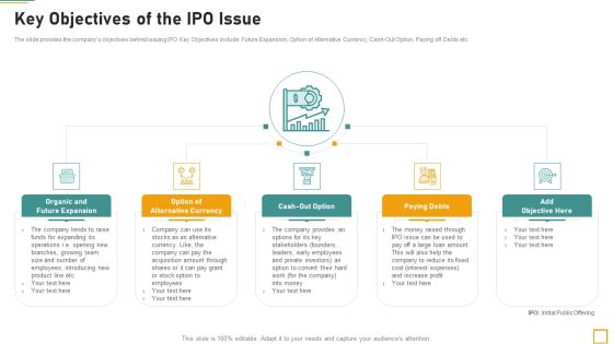 Pitch Book For Investor Funding Contract Key Objectives Of The IPO Issue Inspiration PDF Pitch Book For Investor Funding Contract Key Objectives Of The IPO Issue Inspiration PDF