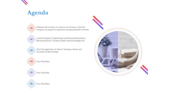 Pitch Deck For Fund Raising From Series C Funding Agenda Guidelines PDF
