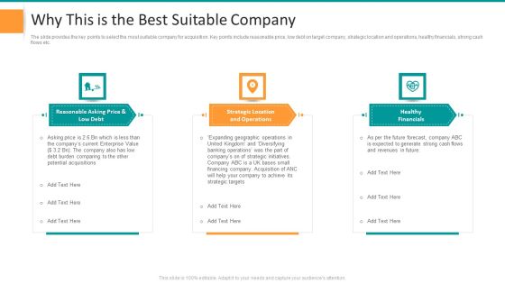 Pitch Deck For General Advisory Deal Why This Is The Best Suitable Company Pictures PDF Pitch Deck For General Advisory Deal Why This Is The Best Suitable Company Pictures PDF
