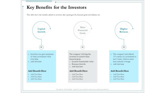 Pitch Deck For Raising Funds From Product Crowdsourcing Key Benefits For The Investors Mockup PDF Pitch Deck For Raising Funds From Product Crowdsourcing Key Benefits For The Investors Mockup PDF