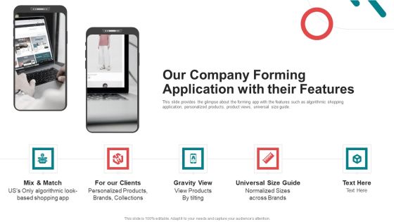Pitch Deck For Seed Funding Our Company Forming Application With Their Features Formats PDF